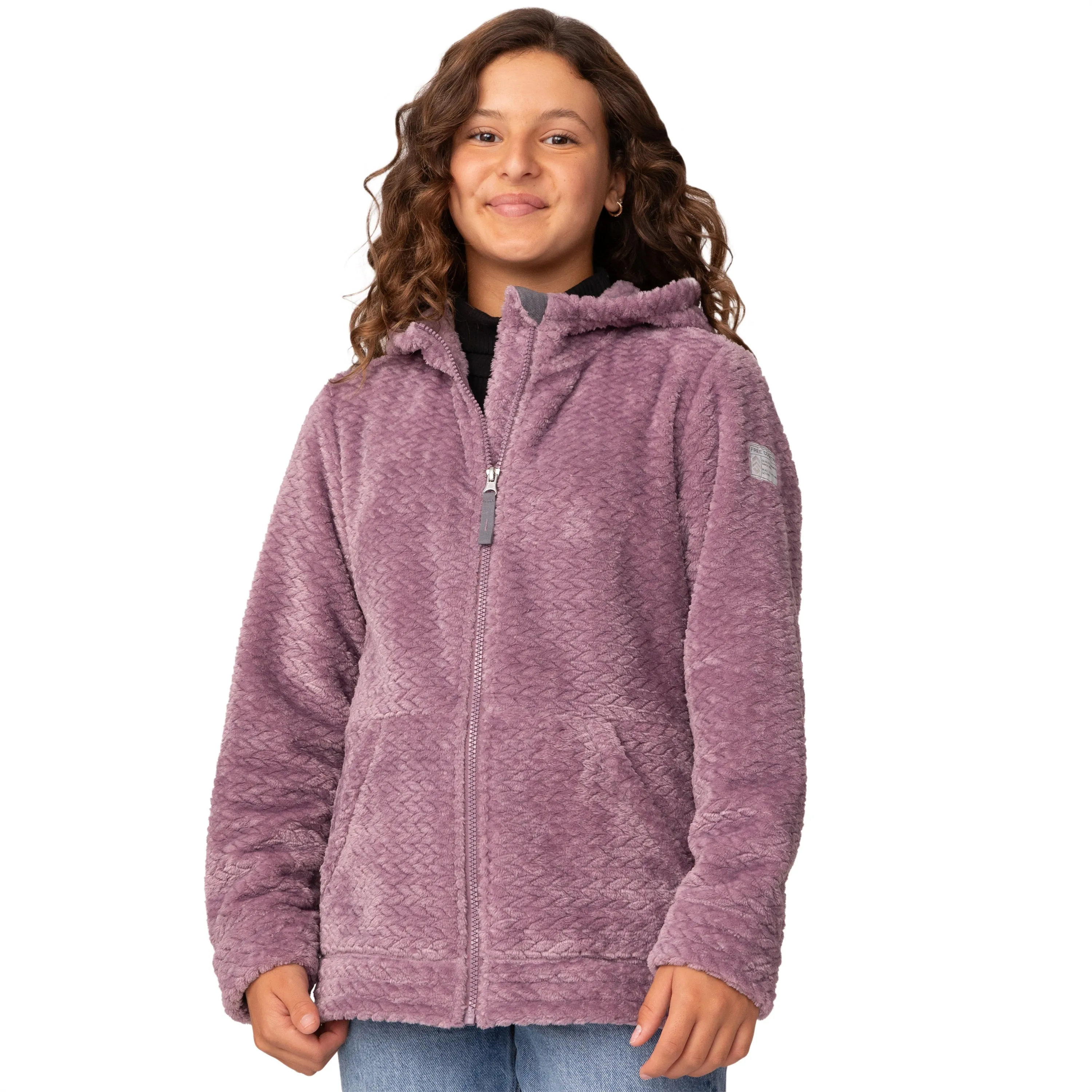 Free Country Girls' Braided Butter Pile Jacket