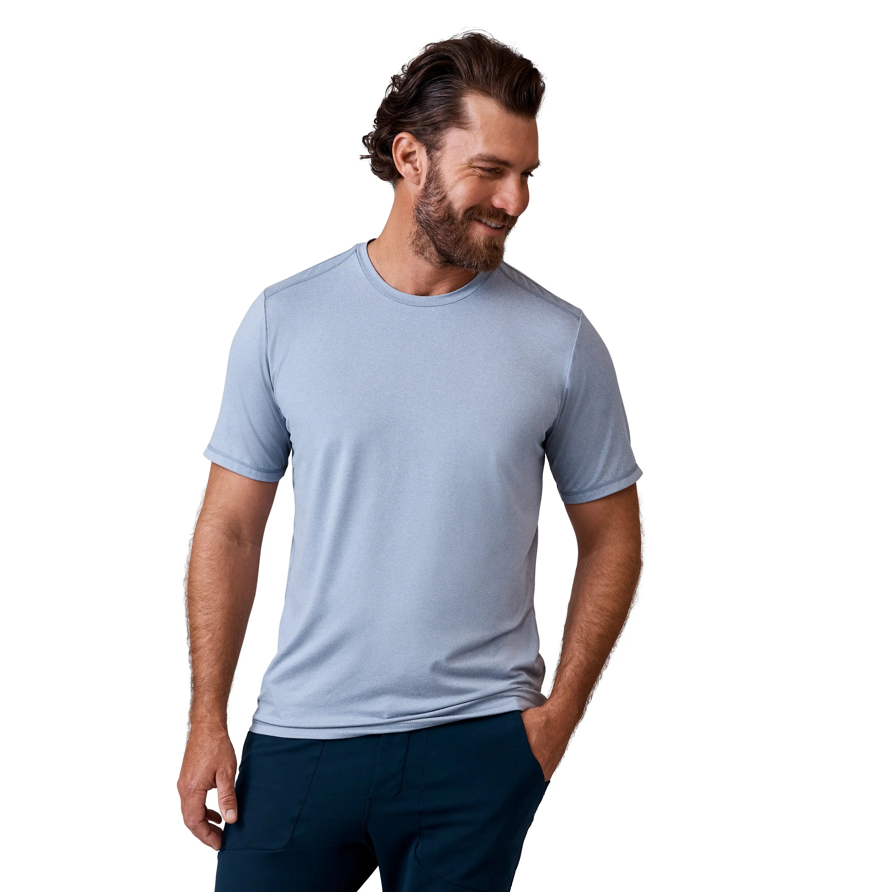 Free Country Men's Microtech Chill Cooling Crew Tee