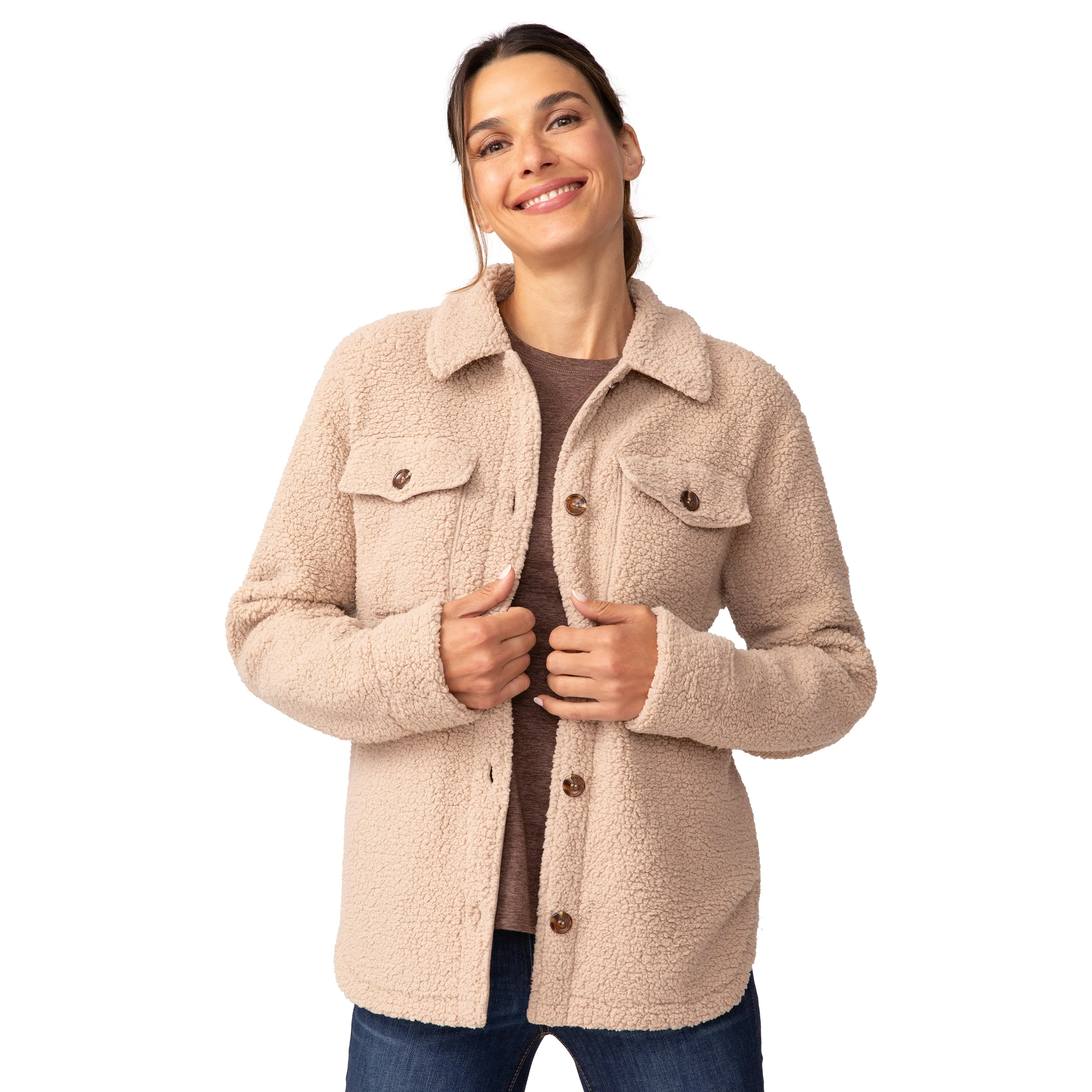 Free Country Women's High Pile Shacket