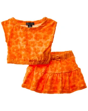 Freestyle 2pc Y2K Daisy Top & Skirt Set