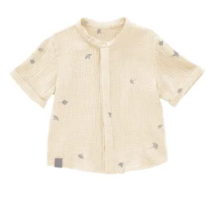 Gauze Button Up Shirt