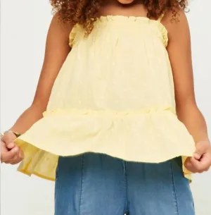 Girl Baby Doll Tank In Yellow