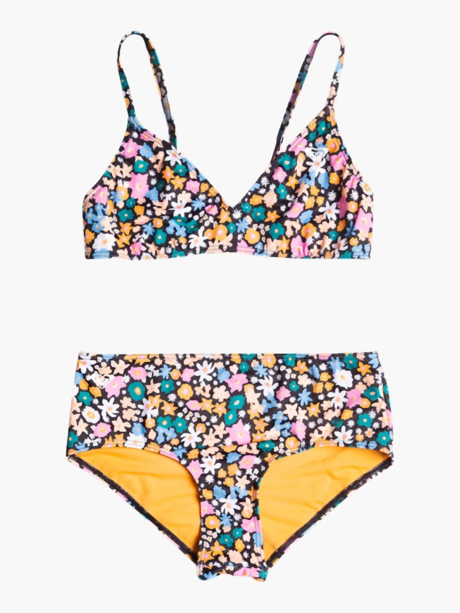 Girl's 7-16 Active Joy Triangle Two Piece Bikini Set In Multi