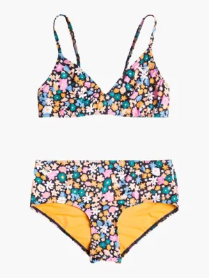 Girl's 7-16 Active Joy Triangle Two Piece Bikini Set In Multi