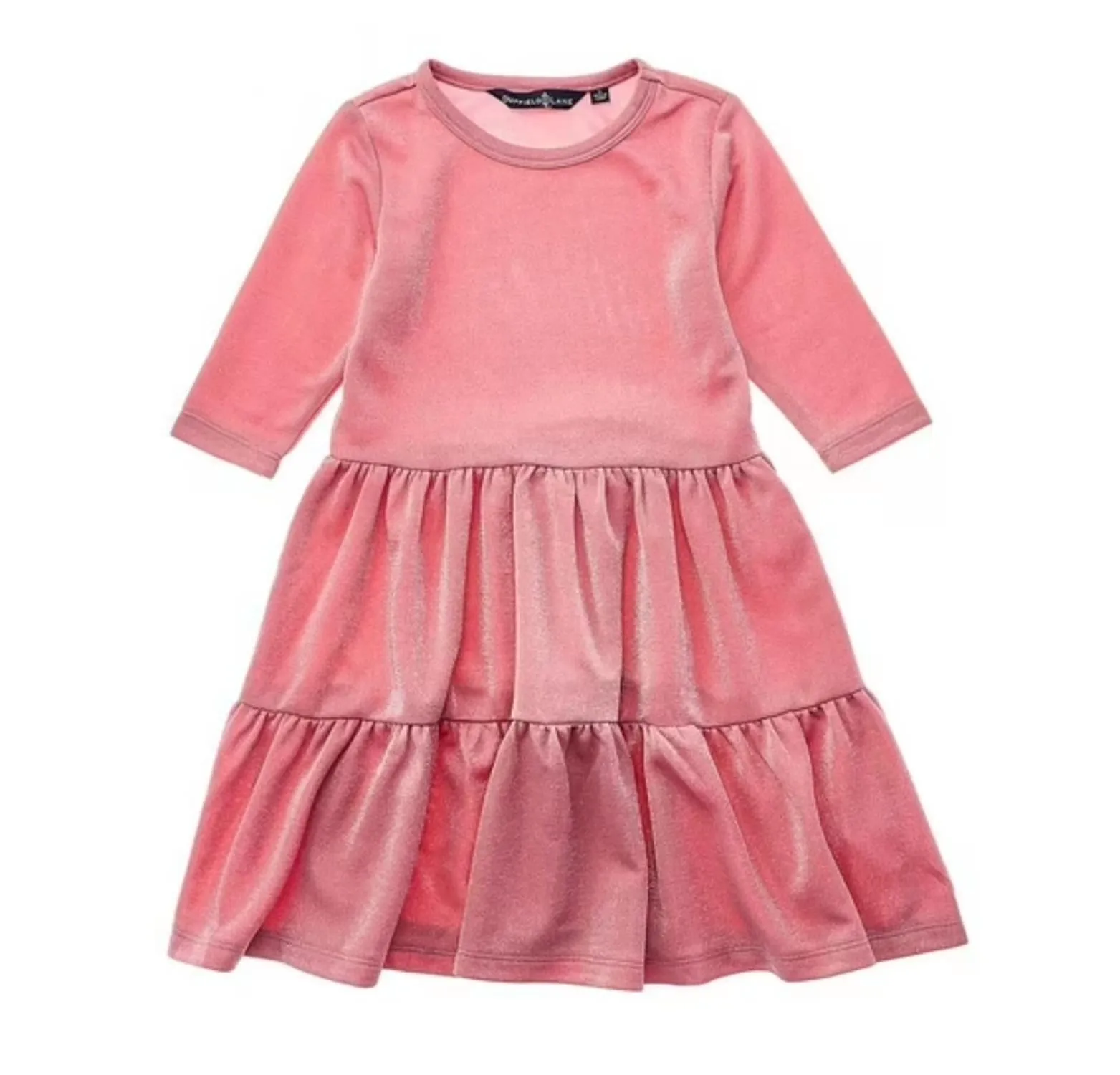 Girl's Ashton Dress In Pink Shimmer