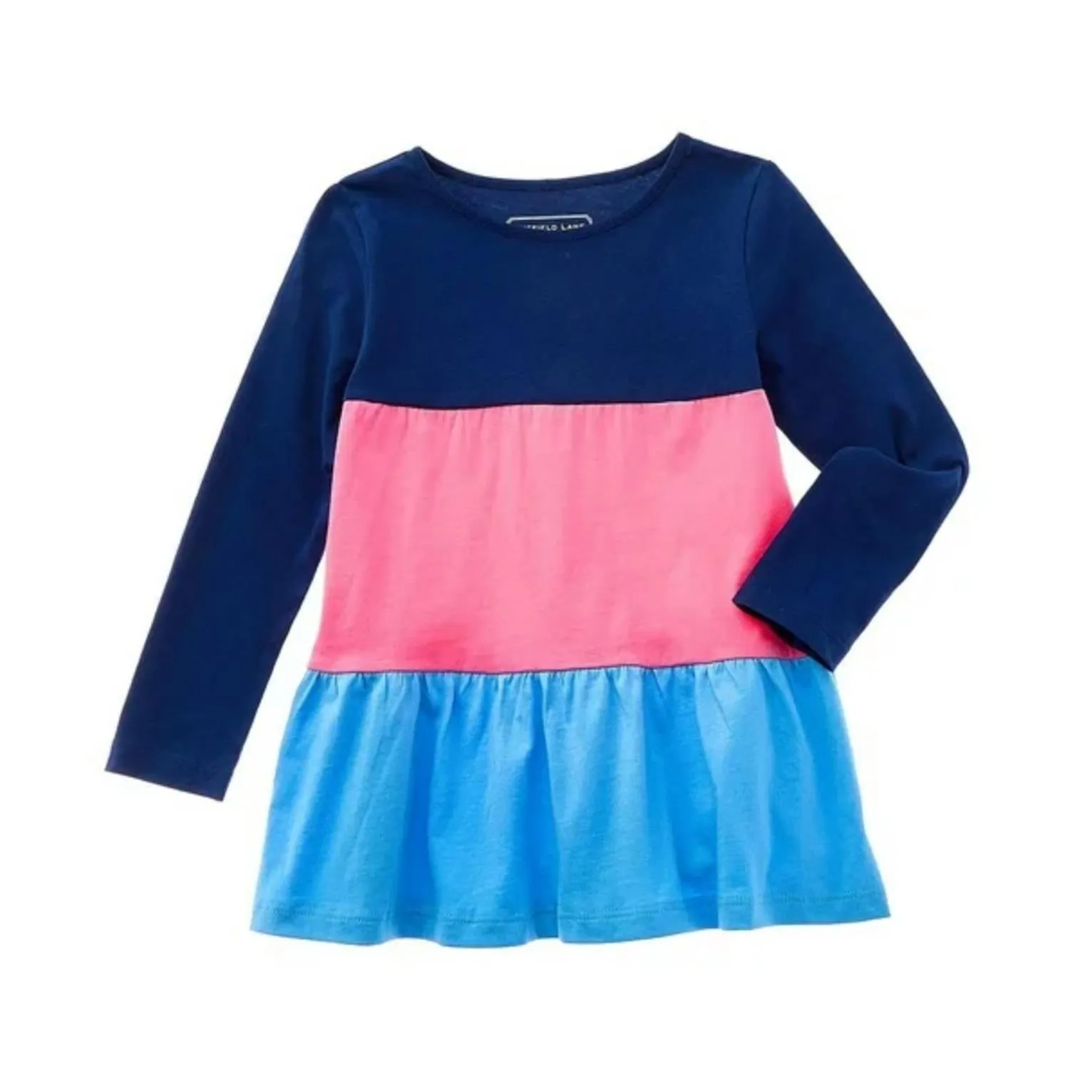Girl's Callie Tunic Fall Top In Colorblock