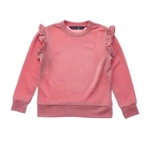 Girl's Comet Pullover Top In Pink Shimmer