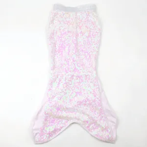 Girls Daisy Sequin Mermaid Tail Skirt In Pink