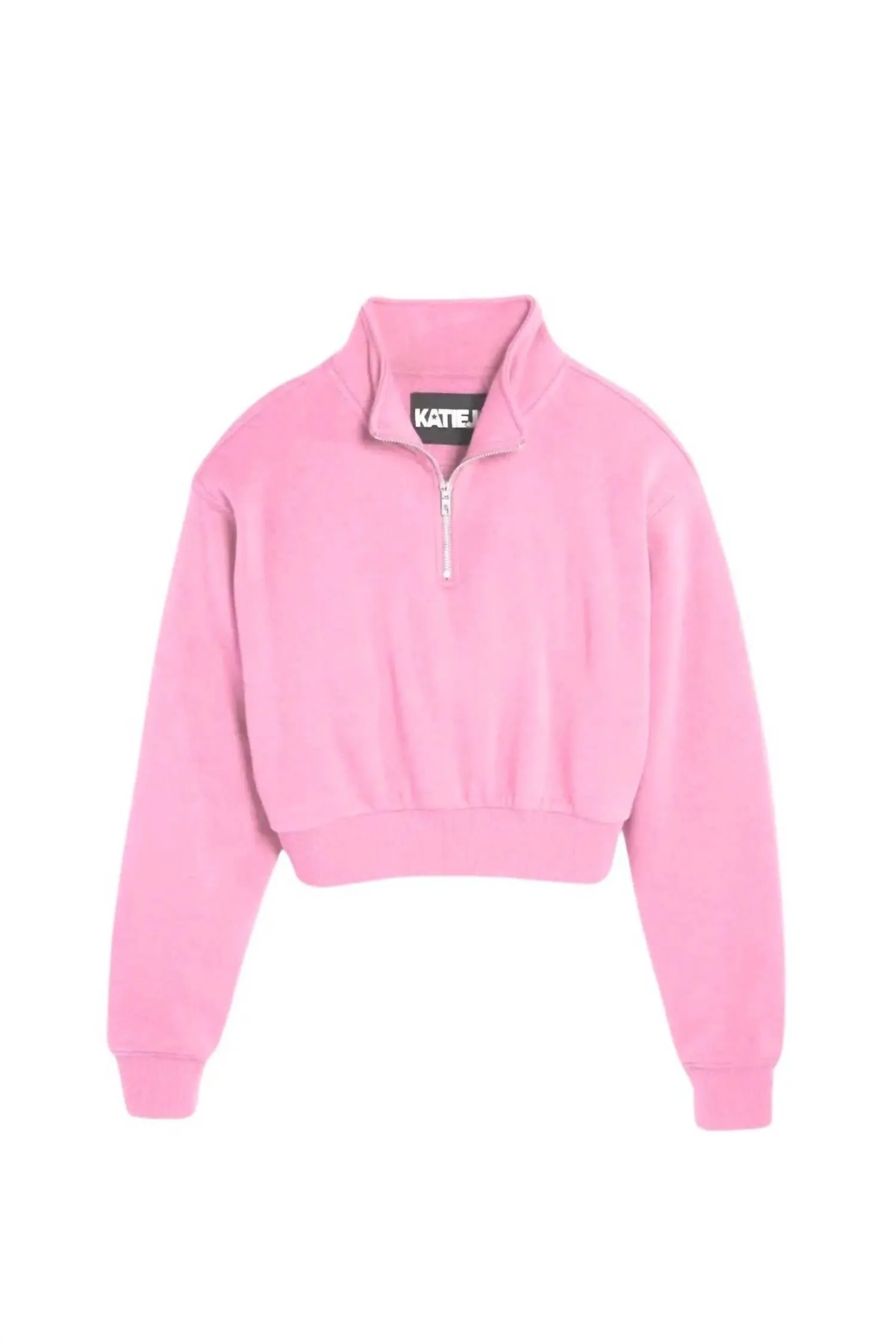 Girls' Dylan Quarter Zip Sweatshirt In Cotton Candy Pink