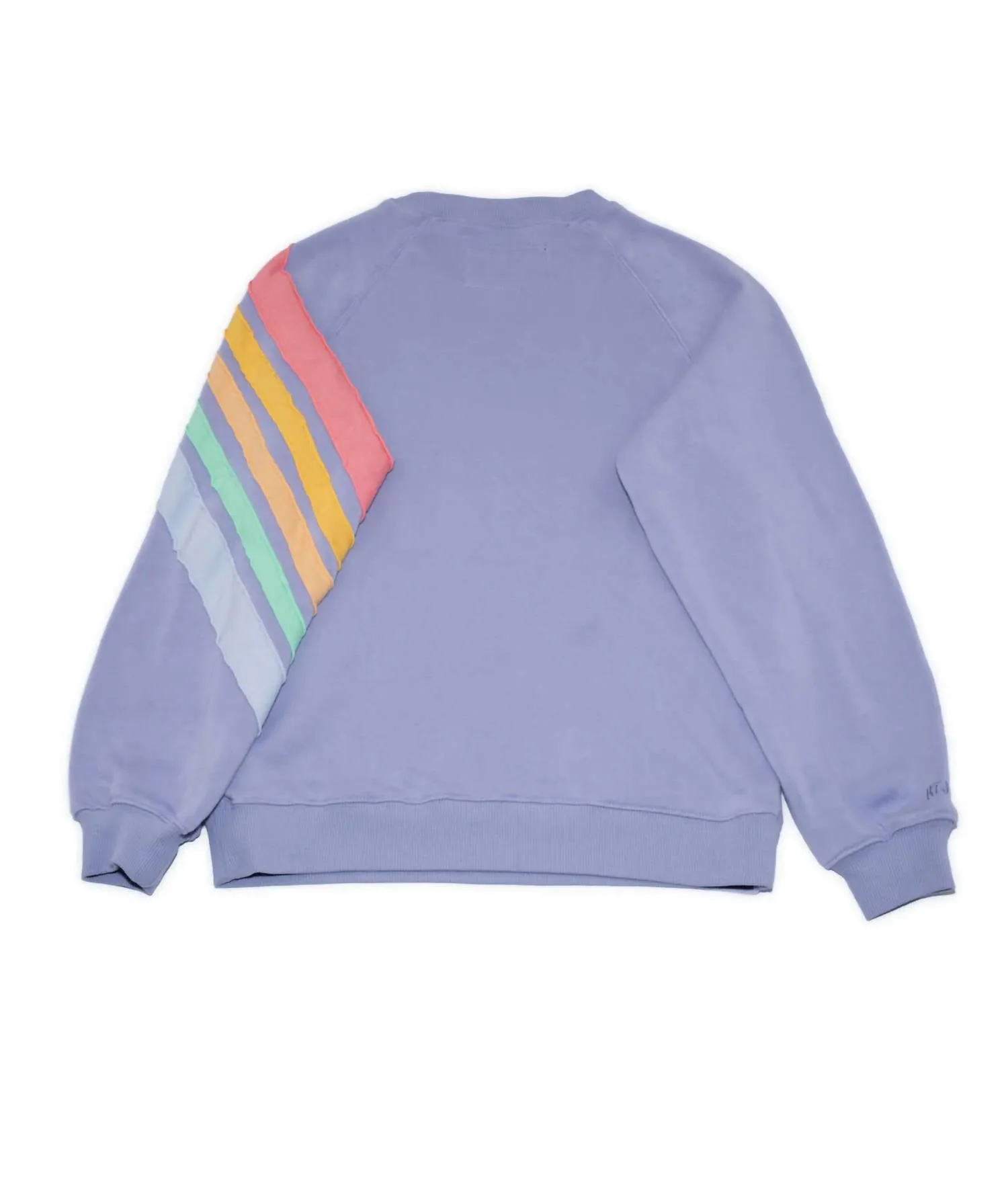 Girl's Flynn Crew Sweatshirt In Lilac Rainbow