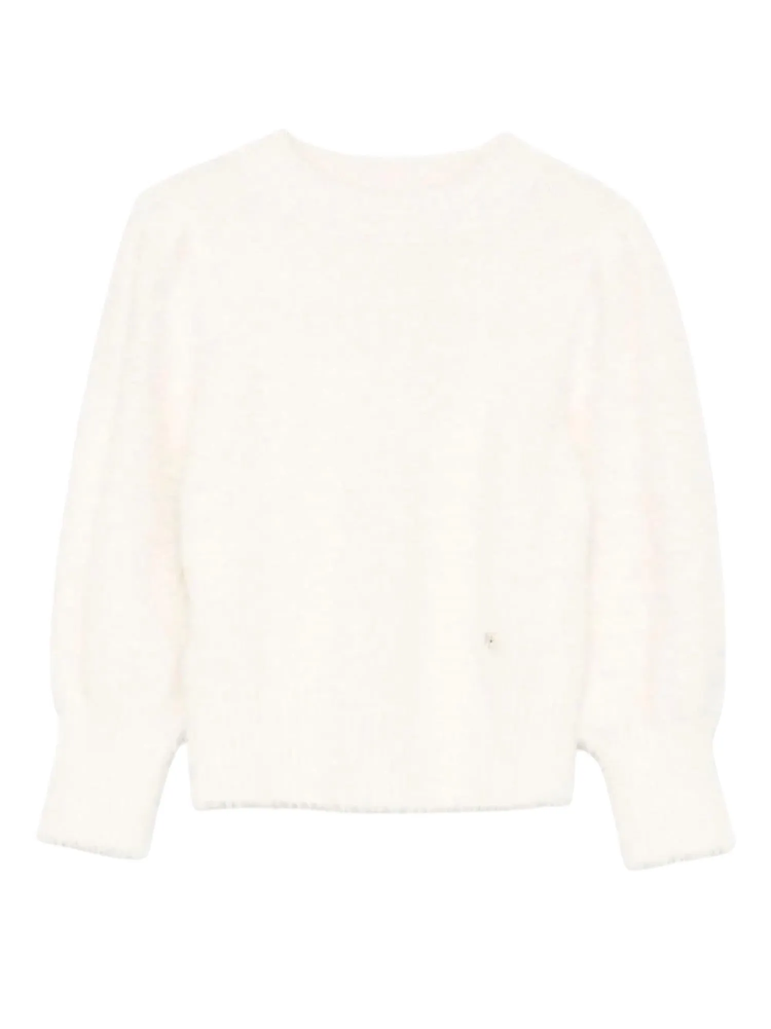 Girl's Fuzzy Sweater In Cream