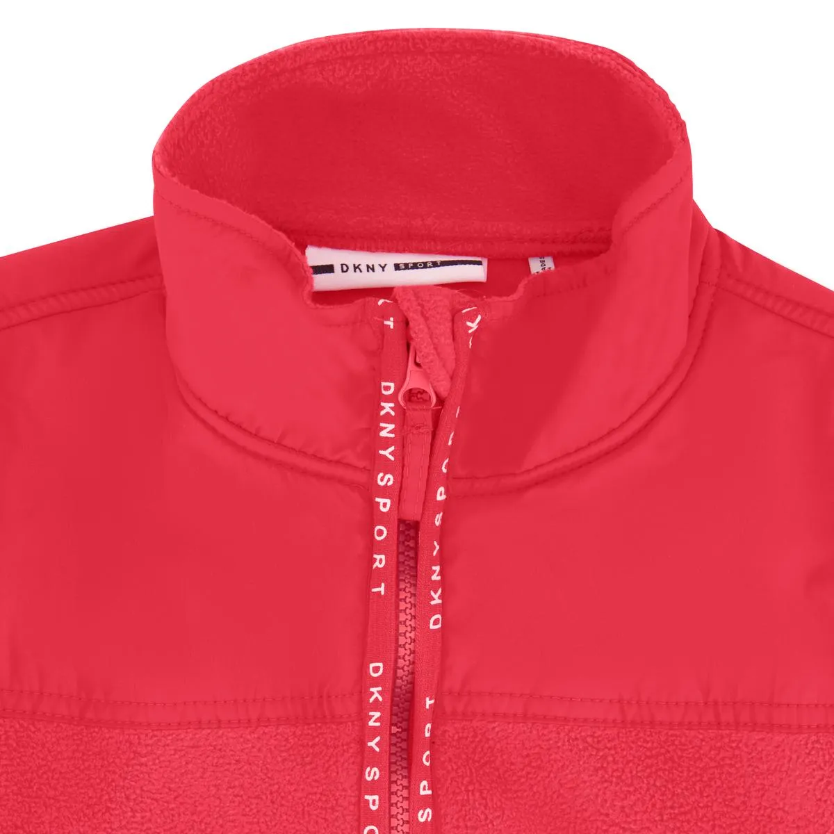Girls High Collar Fleece Jacket