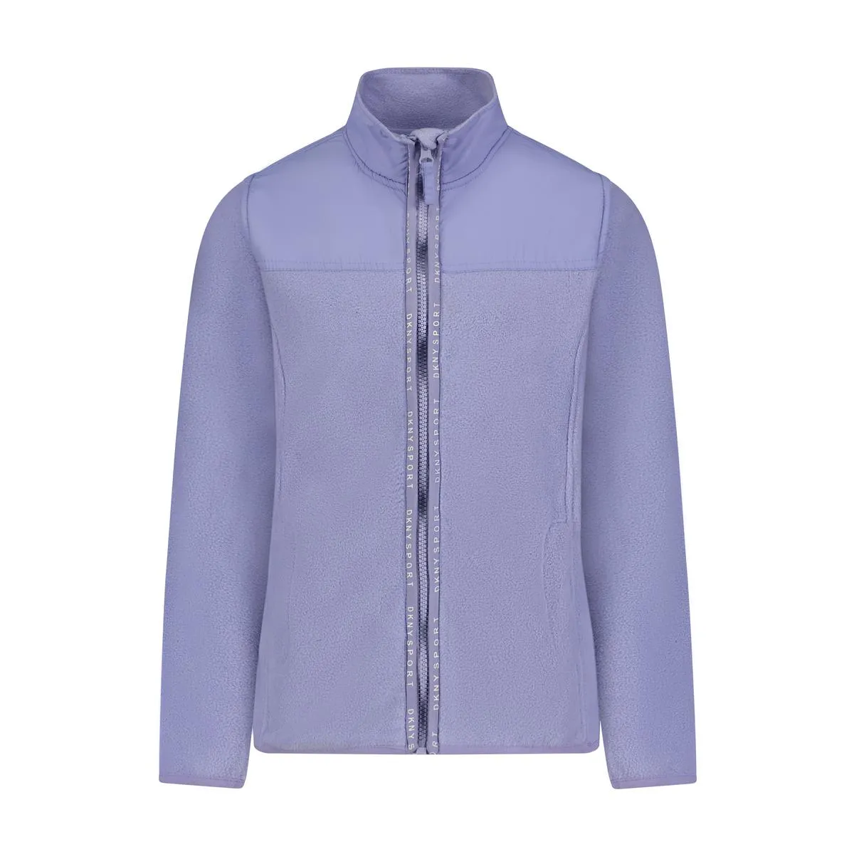 Girls High Collar Fleece Jacket