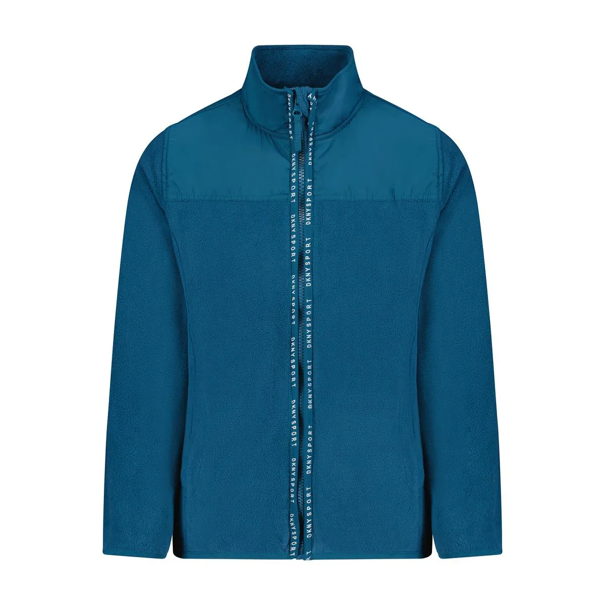 Girls High Collar Fleece Jacket