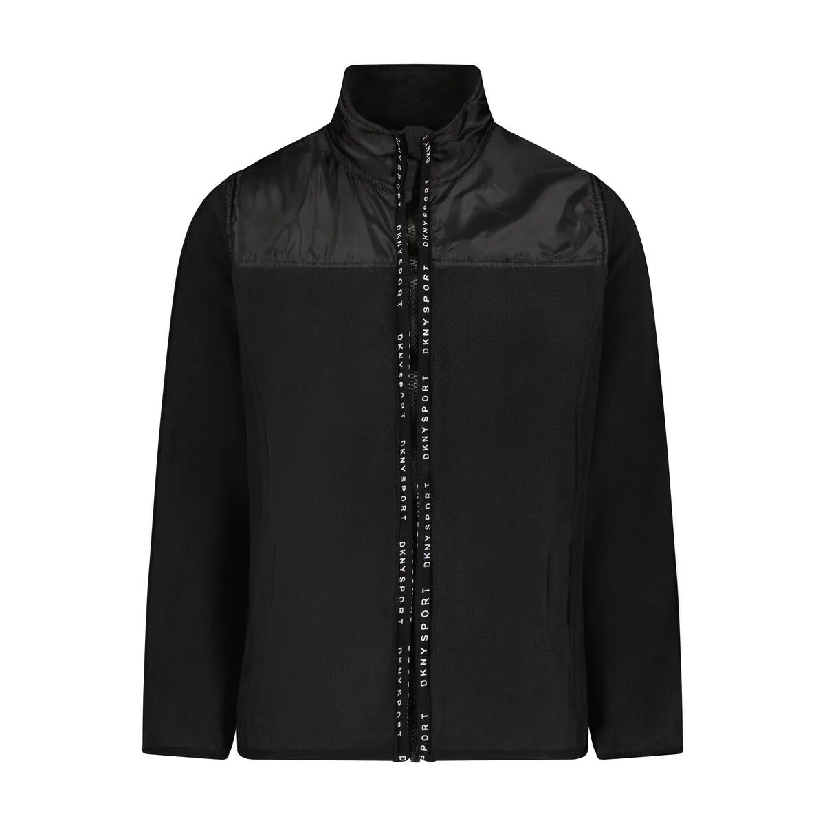 Girls High Collar Fleece Jacket