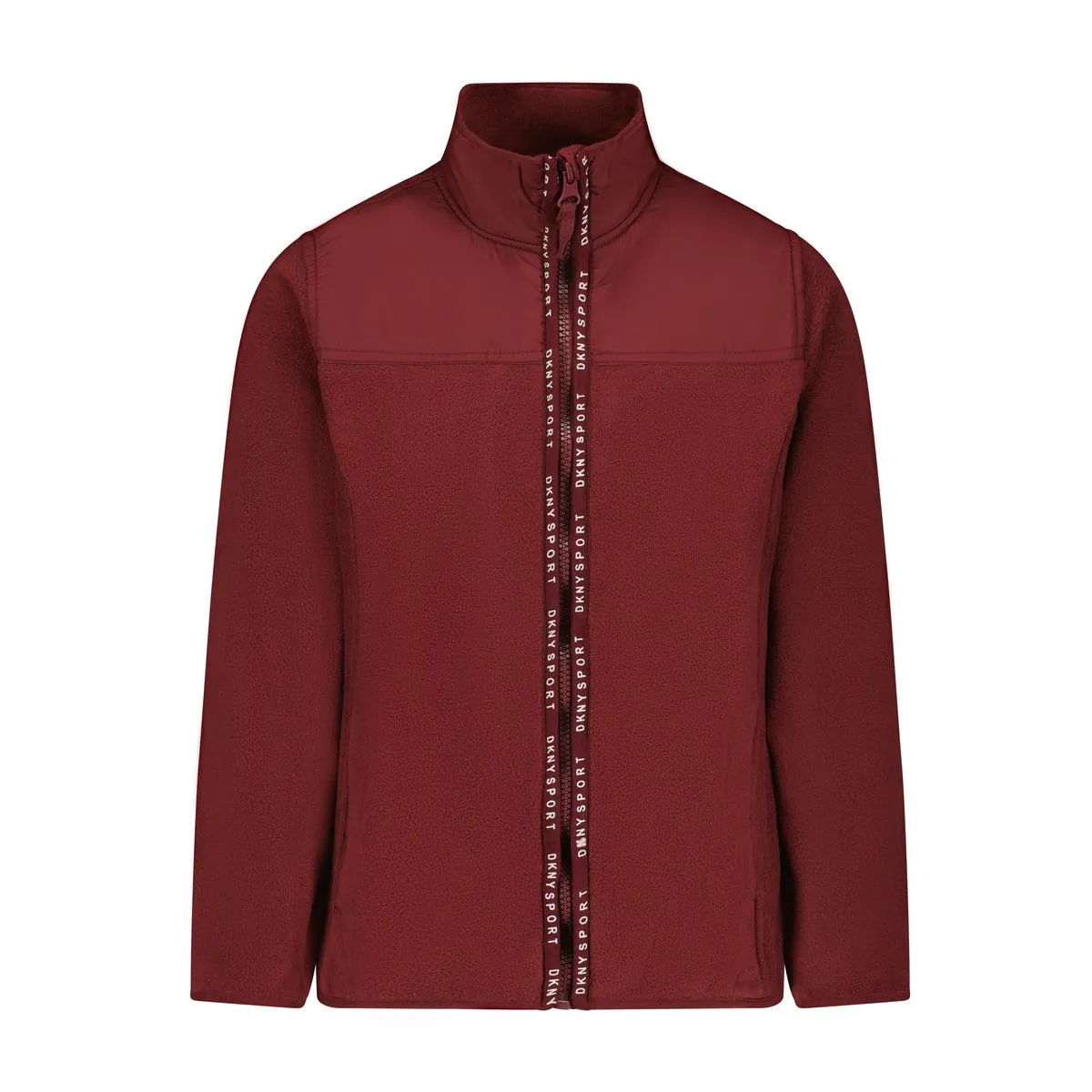 Girls High Collar Fleece Jacket