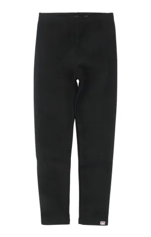 Girls Legging In Black Suede