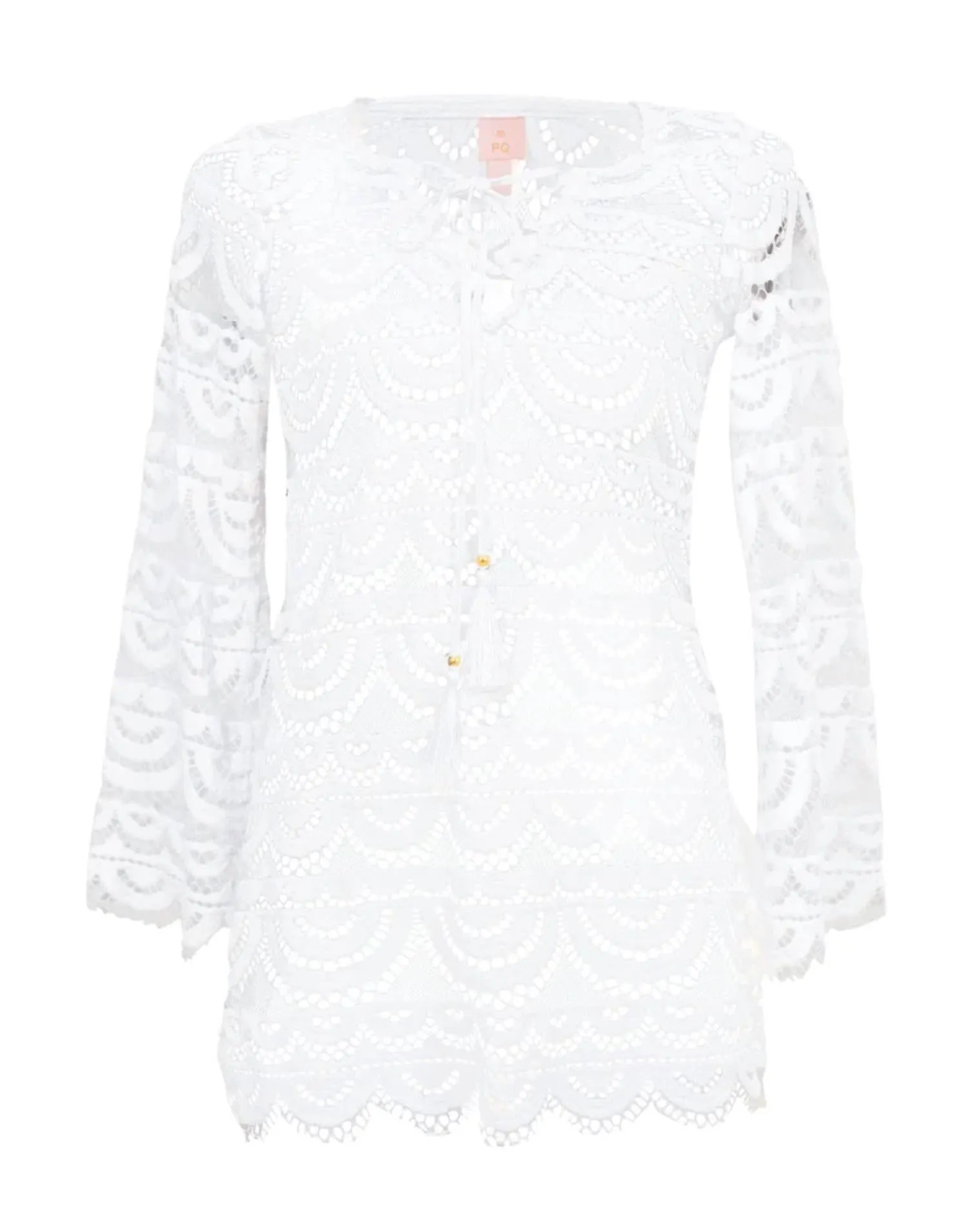 Girl's Little Lace Tunic In White