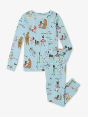 Girl's Lola Dutch Pajamas In Blue