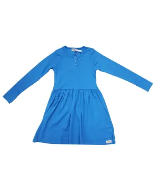 Girls Long Sleeve Dira Dress In Blue