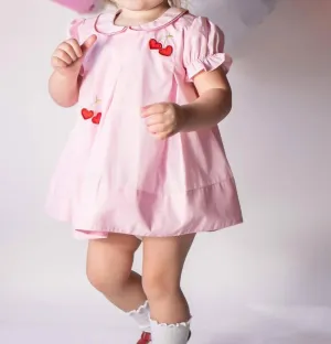 Girls Love You Cherry Much Dress In Pink