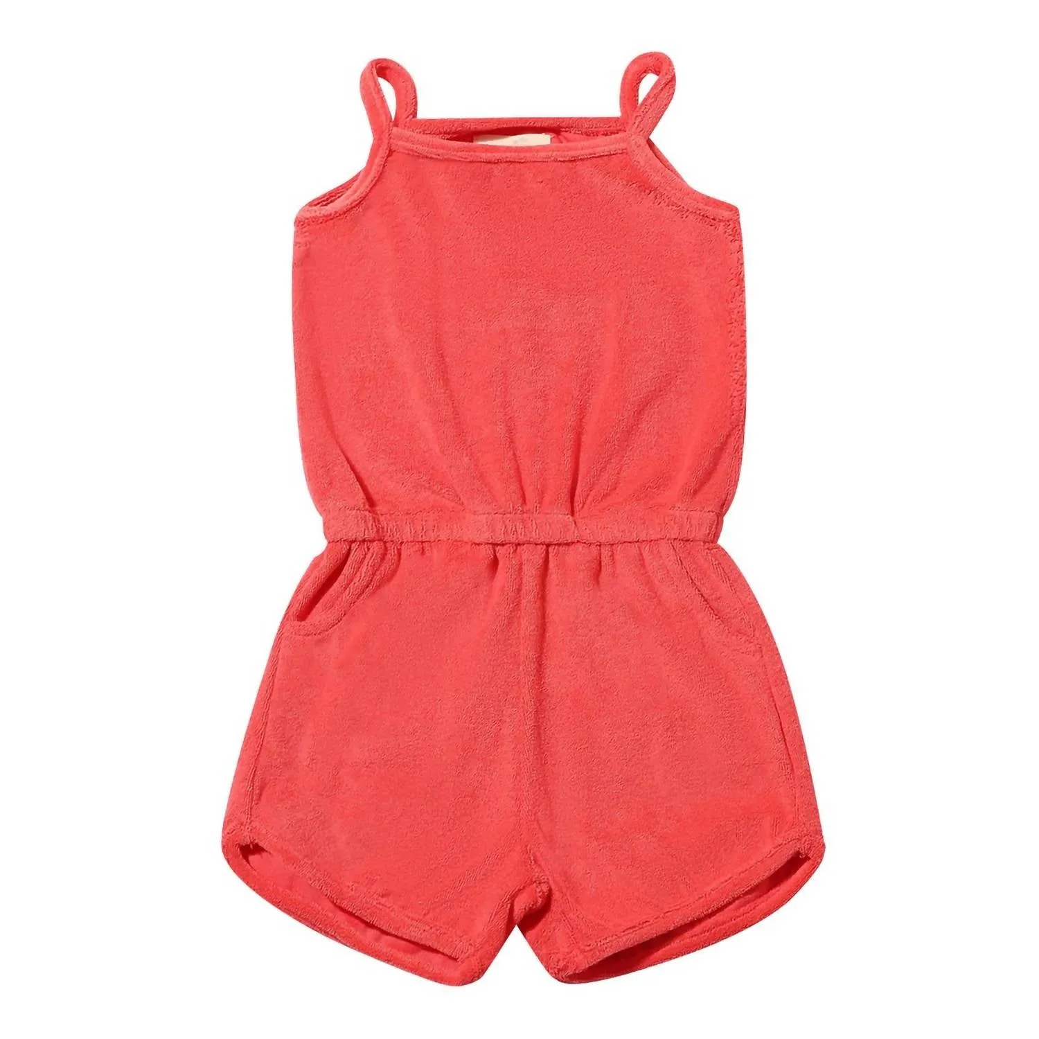 Girl's Shelby Romper In Poppy