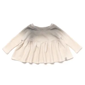 Girls Terry Tunic with Boat Neck and Ruffle