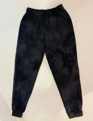 Girls Tie Dye Sweatpant In Charcoal