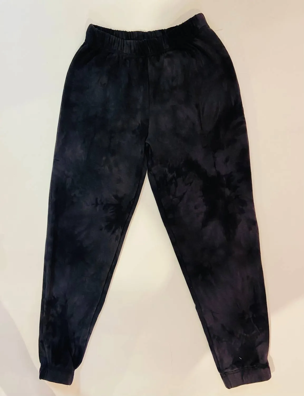 Girls Tie Dye Sweatpant In Charcoal