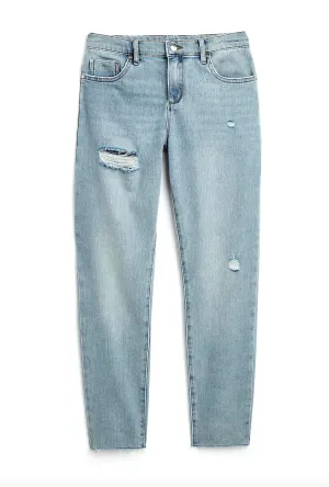 Girls Weekender Medium Wash Jeans In Blue