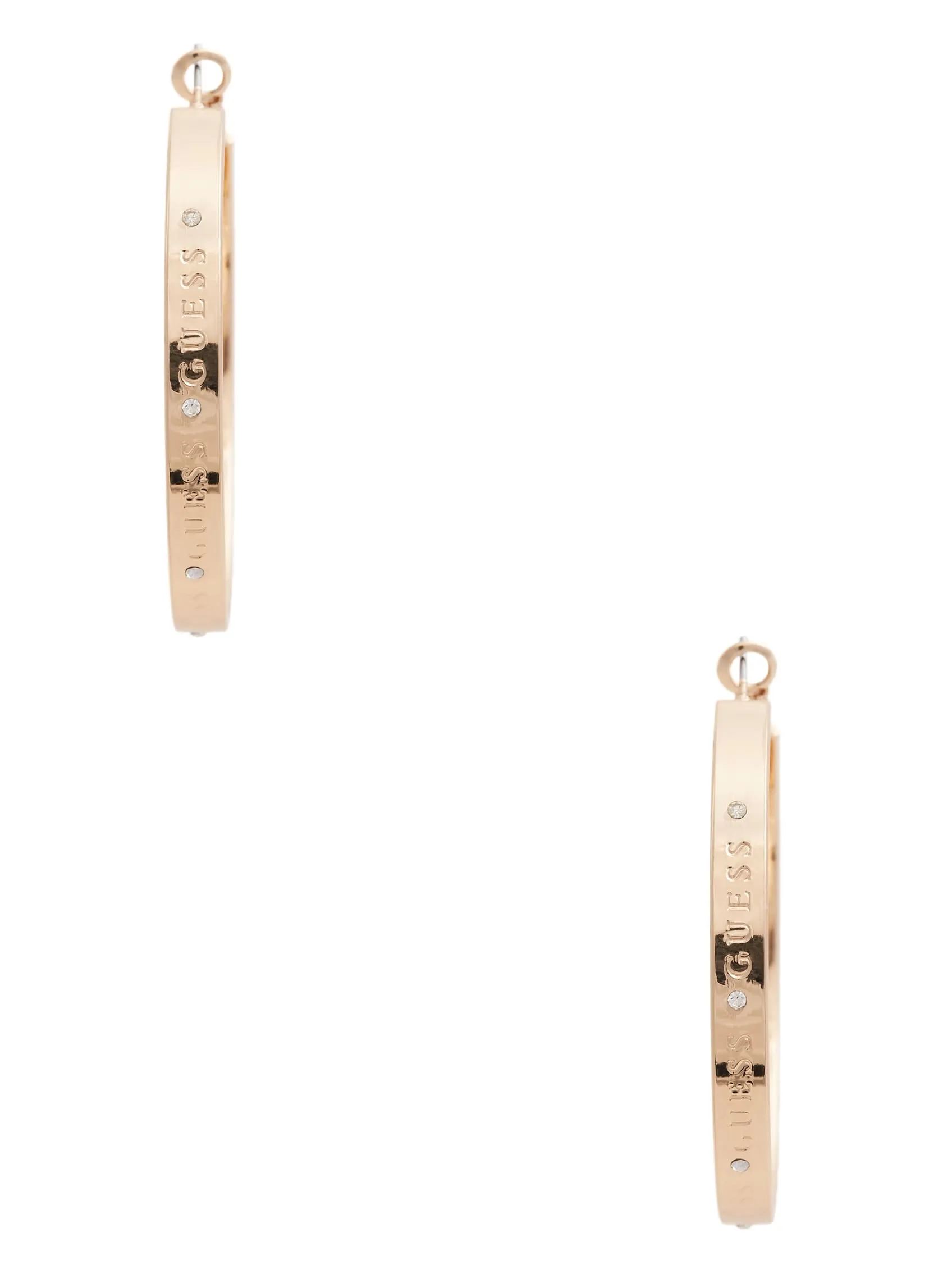 Gold-Tone Logo Hoop Earrings
