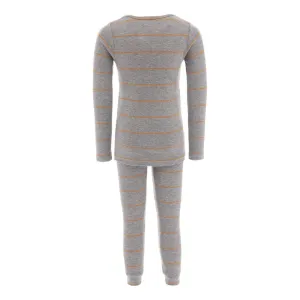 Gray Striped Modal Outfit
