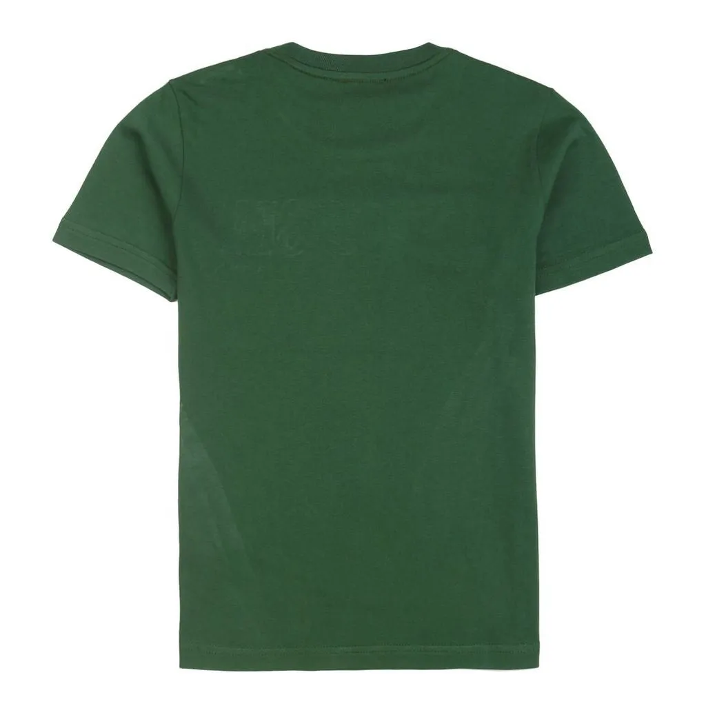 Green Embroidered Logo T-Shirt
