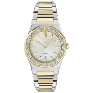 GV2 Palmanova Women's Watch Silver Dial Two Tone Yellow Gold Bracelet