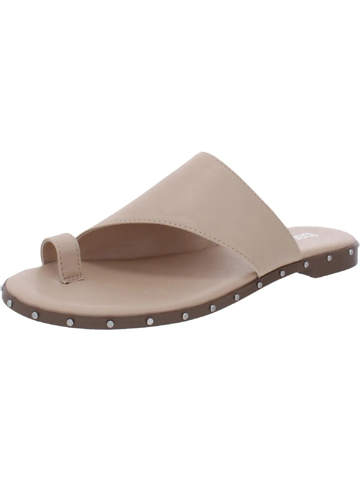 Hattiep Womens Toe Loop Asymetric Slide Sandals
