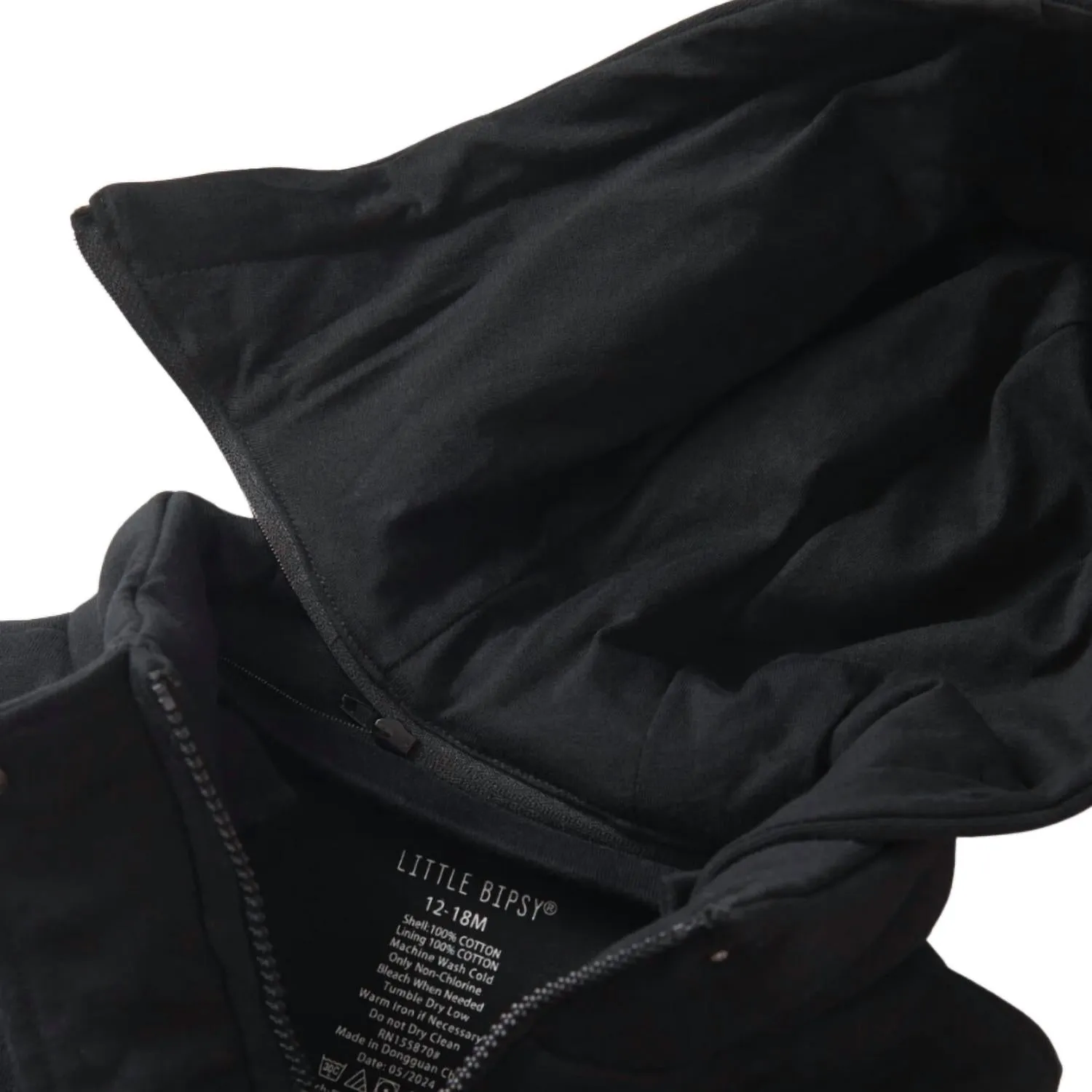 Hooded Puffer Vest In Black
