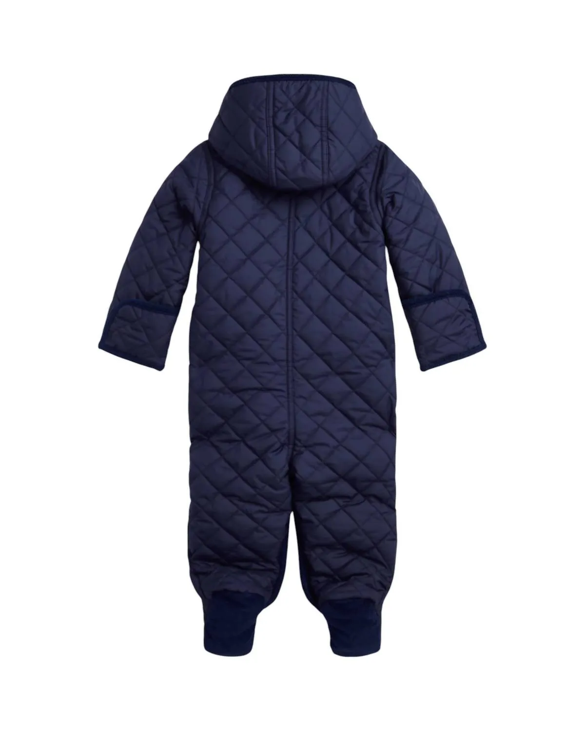 Infant Water Repellent Hooded Barn Bunting In Navy