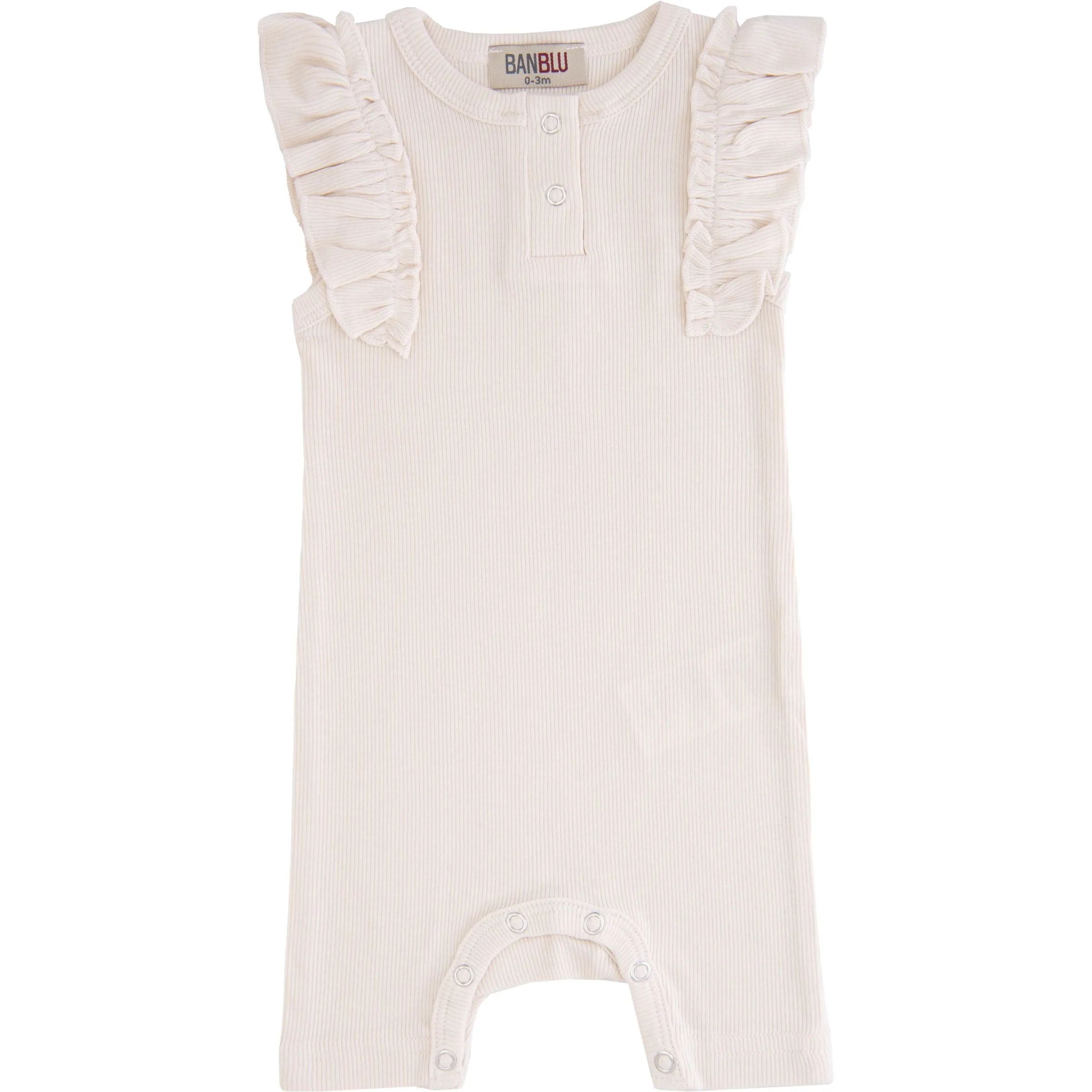 Ivory Ruffle Modal Romper