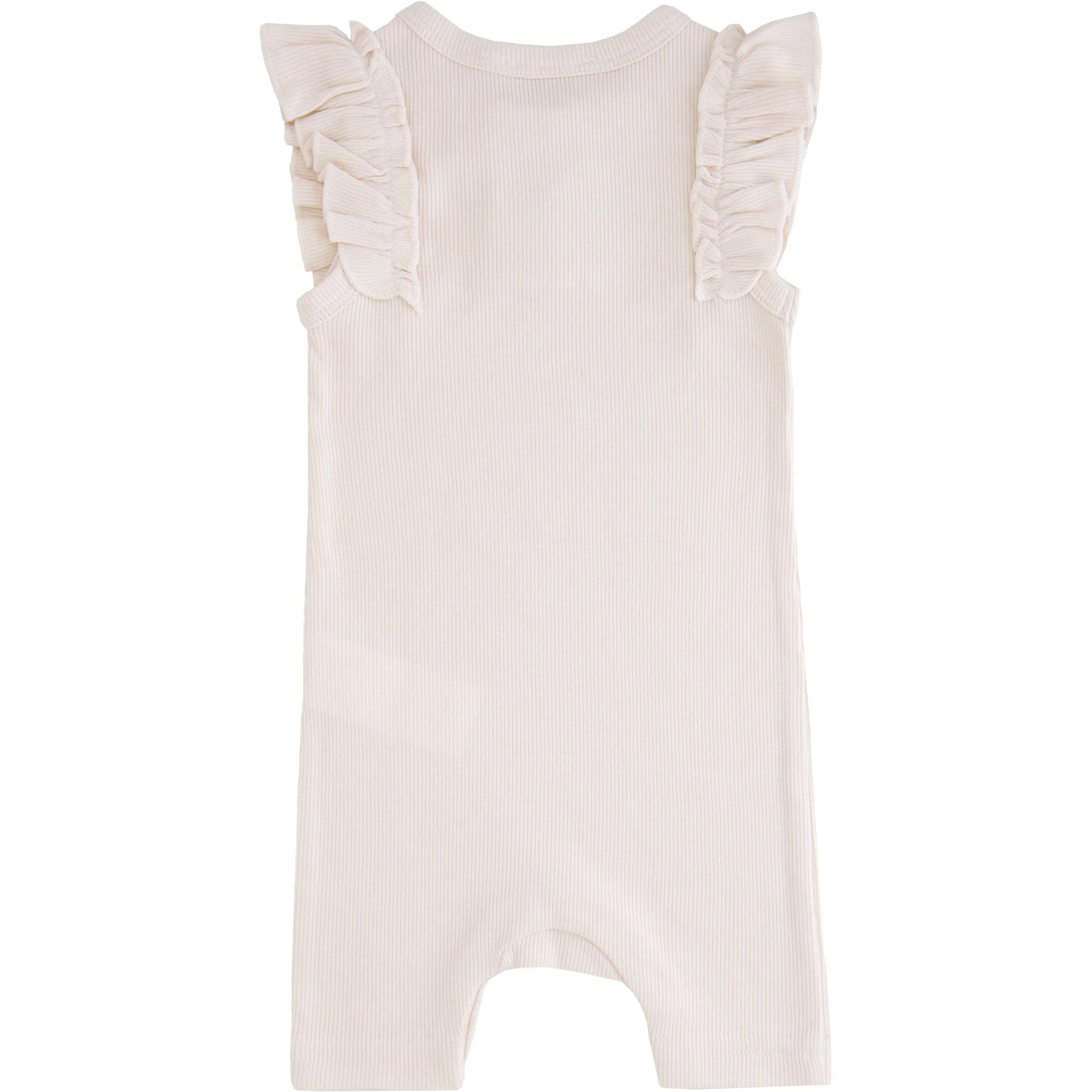 Ivory Ruffle Modal Romper