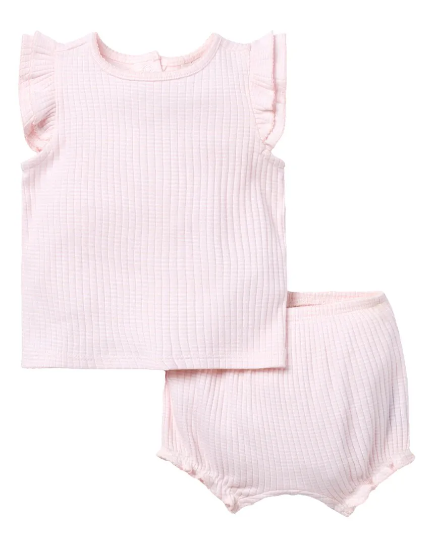 Janie and Jack Baby Striped Ribbed Matching Set