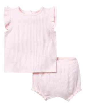 Janie and Jack Baby Striped Ribbed Matching Set