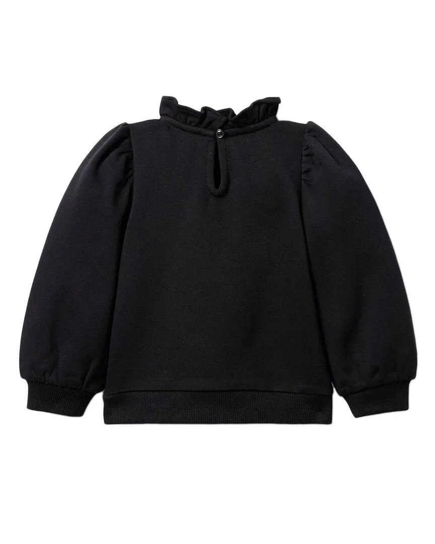 Janie and Jack Eyelet Ruffle Sweatshirt