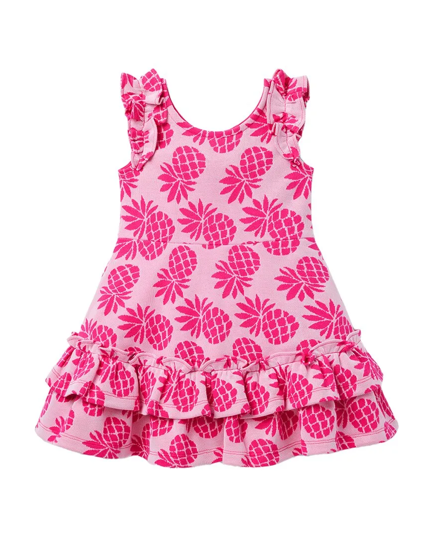 Janie and Jack Pineapple Jacquard Dress