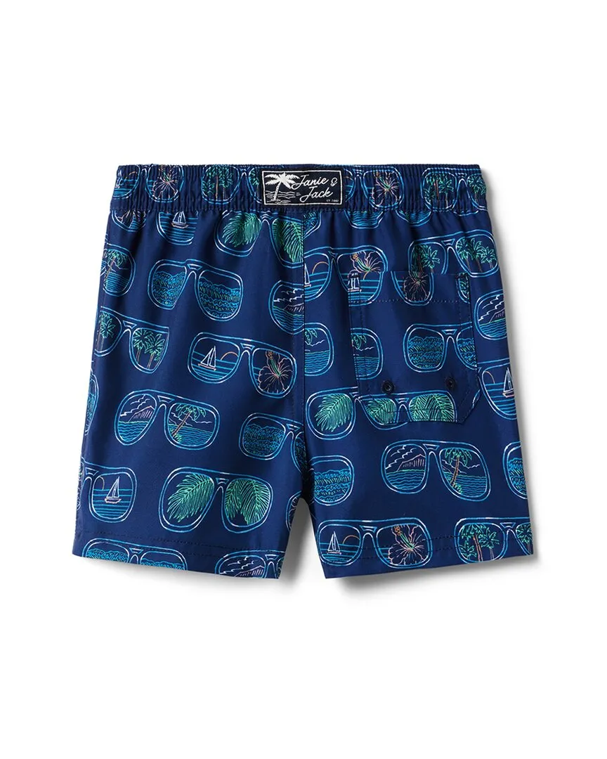 Janie and Jack Recycled Scenic Sunnies Swim Trunk