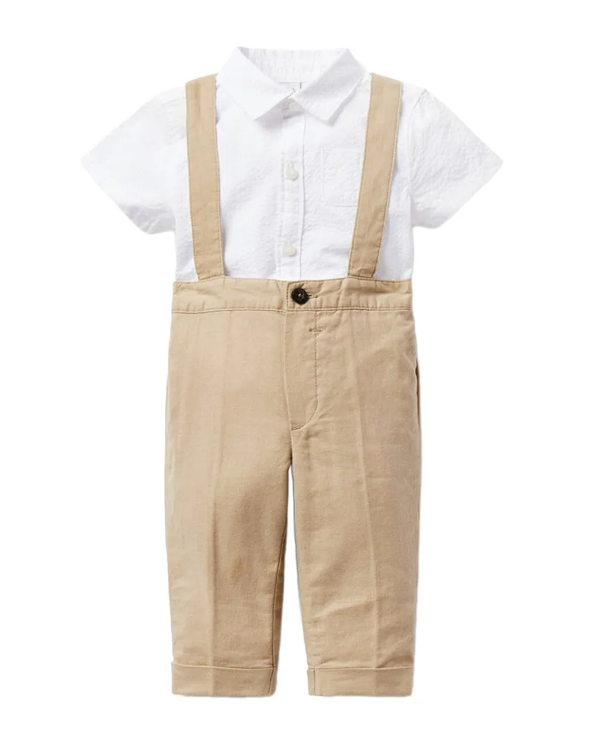 Janie and Jack Seersucker Bodysuit Set