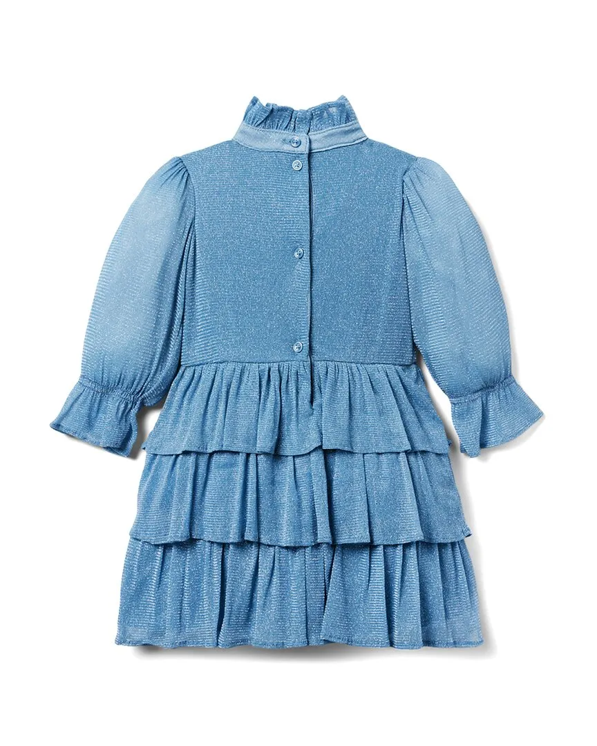 Janie and Jack Sparkle Mesh Ruffle Dress