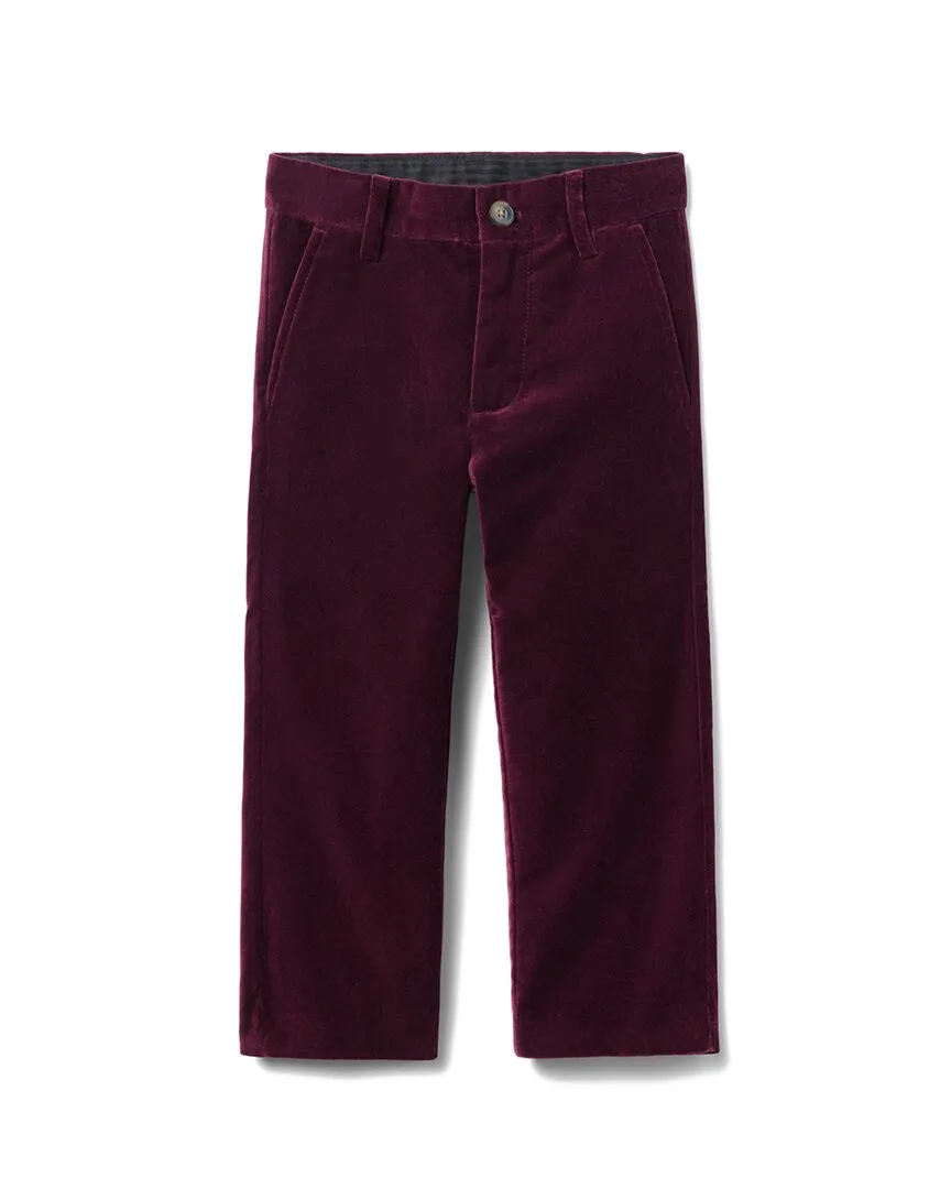 Janie and Jack The Velvet Party Pant