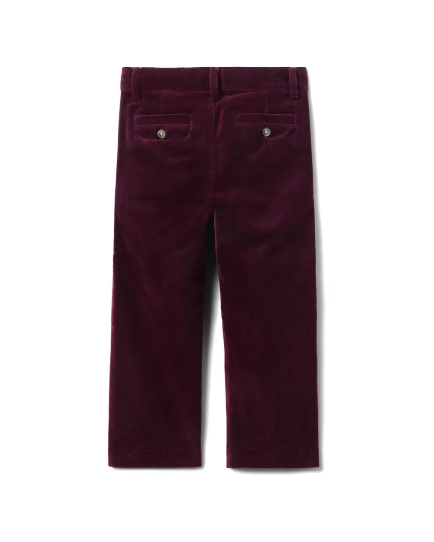 Janie and Jack The Velvet Party Pant