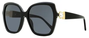Jimmy Choo Women's Square Sunglasses Manon /G 807IR Black/Gold 57mm