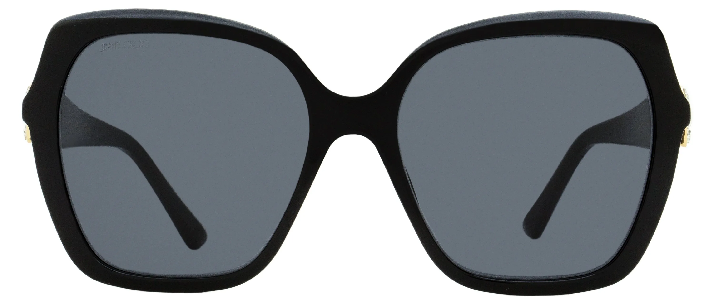Jimmy Choo Women's Square Sunglasses Manon /G 807IR Black/Gold 57mm